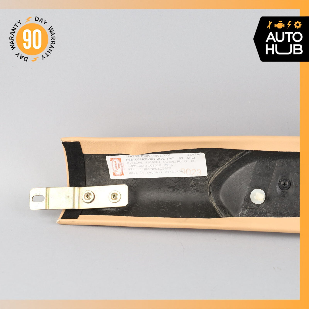 02-07 Maserati M138 Coupe 4200 GT Front Right Interior Trim Panel A Pillar OEM - photo 9