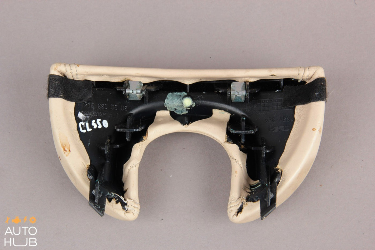 07-13 Mercedes W216 CL550 CL63 AMG Center Console Pad Palm Rest Tan OEM - photo 5