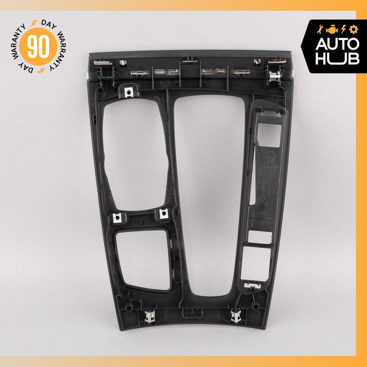 14-17 BMW F15 X5 Center Console Shifter Cover Panel Trim Bezel 51169252115 OEM - photo 8