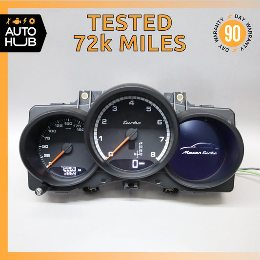 15-16 Porsche Macan 95B Turbo 3.6L V6 Instrument Speedometer Cluster OEM 72k - photo 1