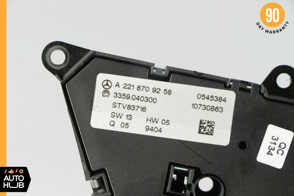 07-14 Mercedes W221 S550 CL550 Front Left Driver Seat Control Memory Switch OEM - photo 9