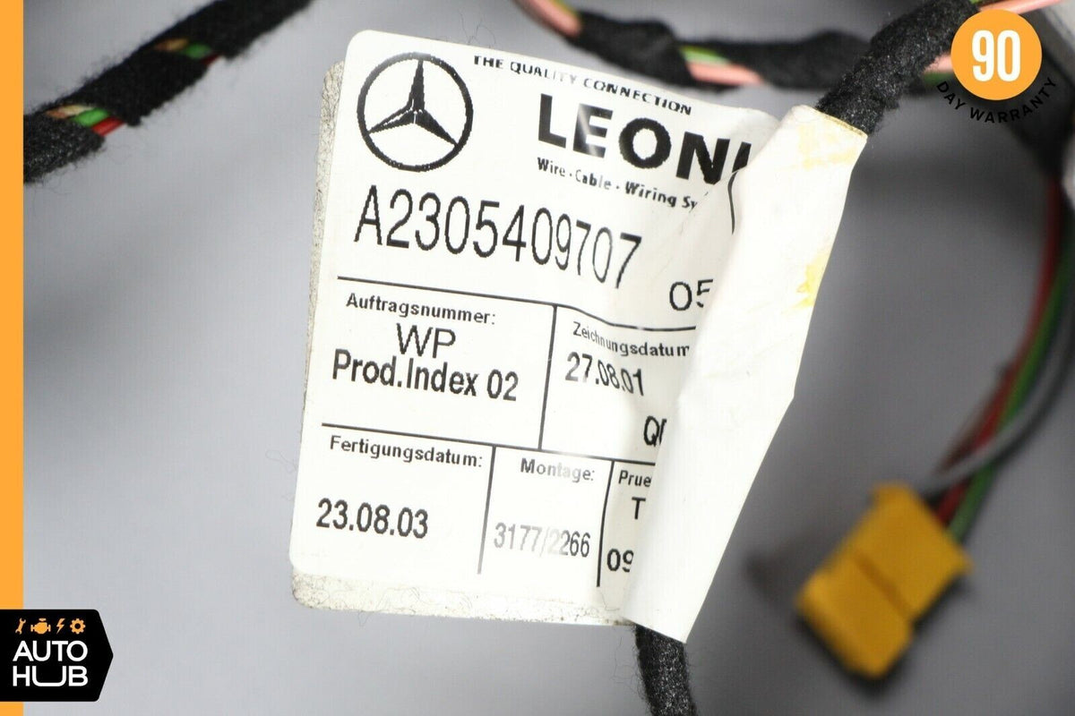 03-06 Mercedes R230 SL500 SL55 Front Window Top Upper Headliner Trim Panel OEM - photo 11