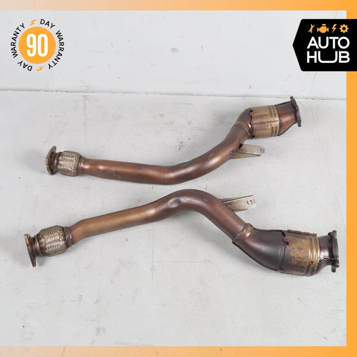 Bentley Continental GTC Speed Exhaust Downpipe Left & Right Side Set OEM 83k - photo 5