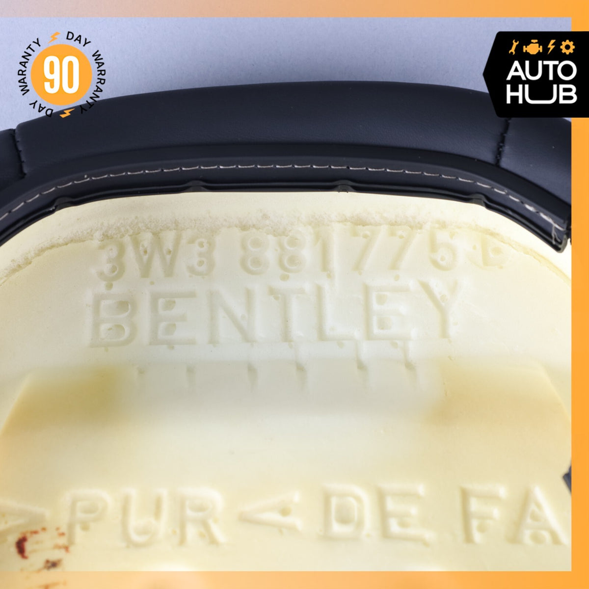 07-11 Bentley Continental GTC GT Front Left Side Seat Upper Back Cushion OEM 62k - photo 16