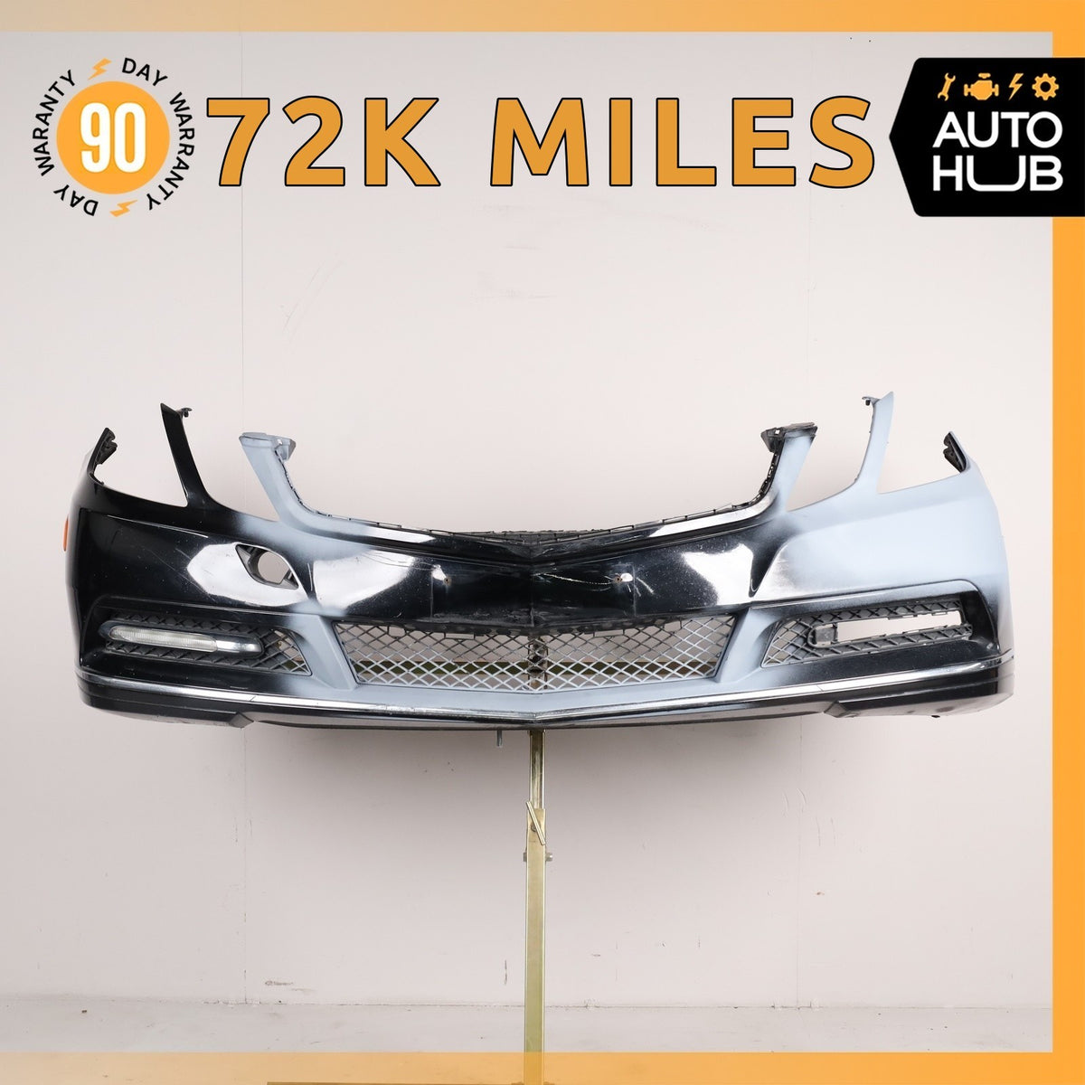 10-13 Mercedes W207 E350 E550 Base Front Bumper Cover Assembly Black OEM - photo 1