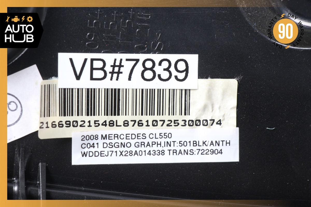 07-14 Mercedes W216 CL550 CL600 Interior Door Panel Rear Left Side Designo OEM - photo 12