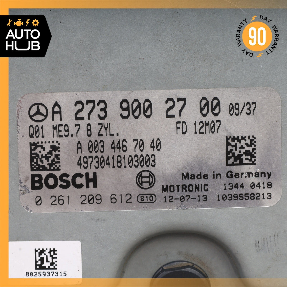 13-15 Mercedes W463 G550 M273 ECU Engine Control Module Unit FLASHED OEM - photo 9