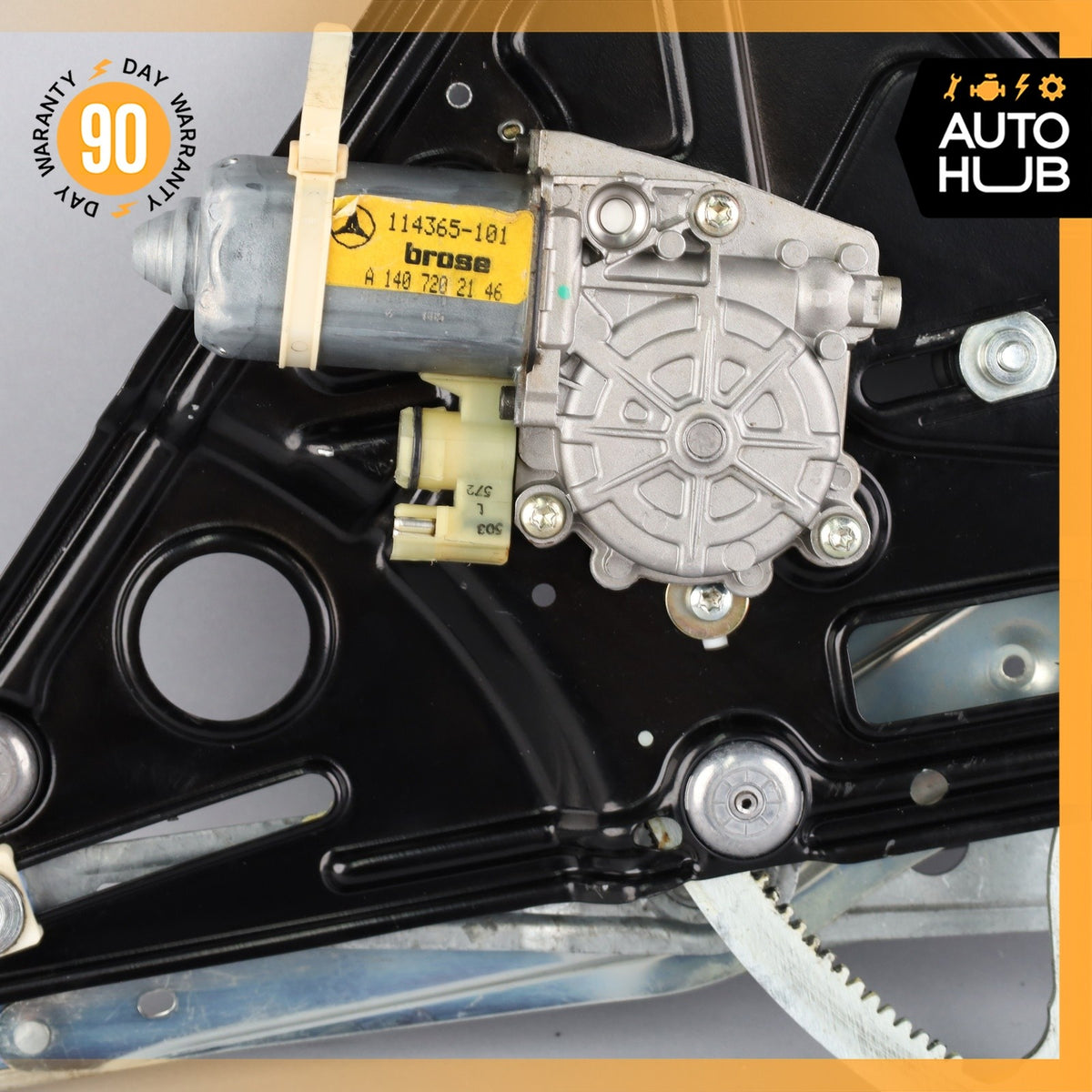 96-99 Mercedes W140 CL600 S500 Coupe Front Left Window Regulator w/ Motor OEM - photo 5