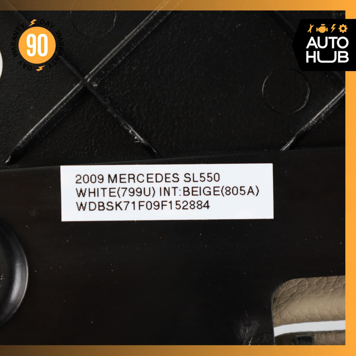 07-12 Mercedes R230 SL550 SL55 AMG Left Side Edge Cover Trim Flap Panel OEM 62k - photo 13