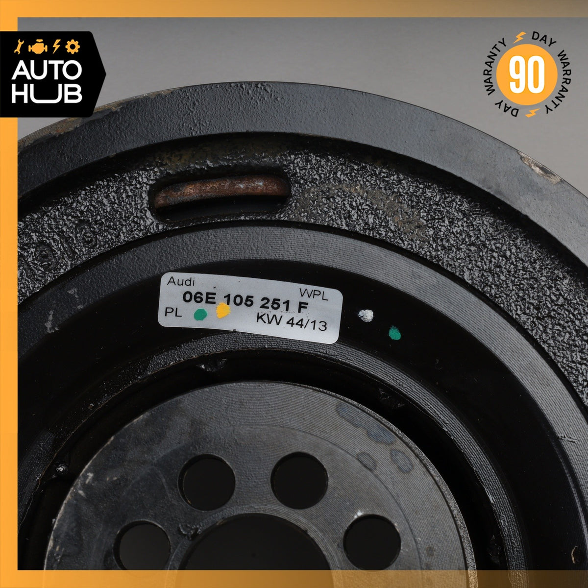 11-18 Porsche Panamera A7 S5 S4 SQ5 Q7 Crank Shaft Pulley Harmonic Dampener OEM - photo 3