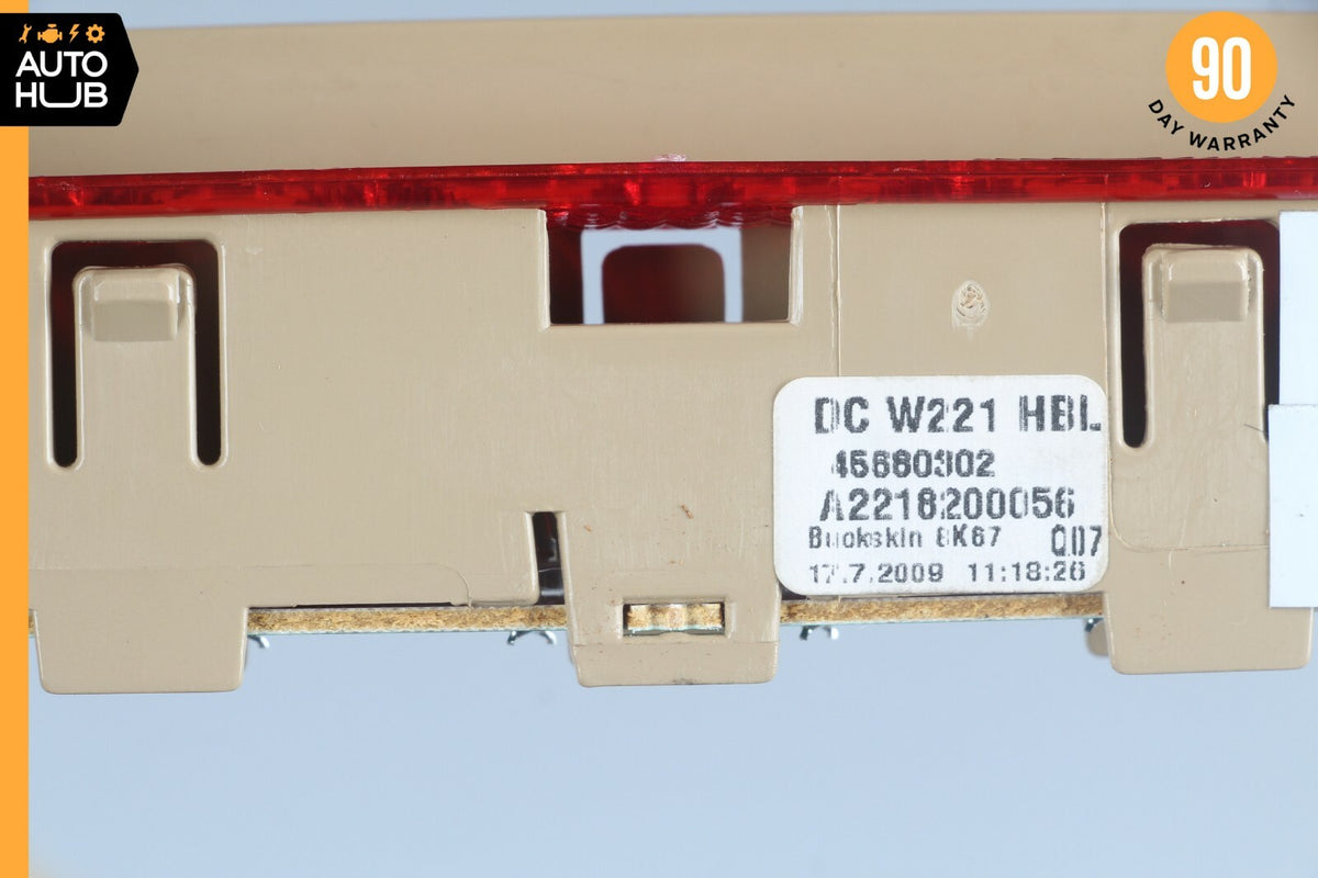 07-14 Mercedes W221 S550 CL550 CL63 AMG Rear 3RD Third Brake Stop Light Beige - photo 9