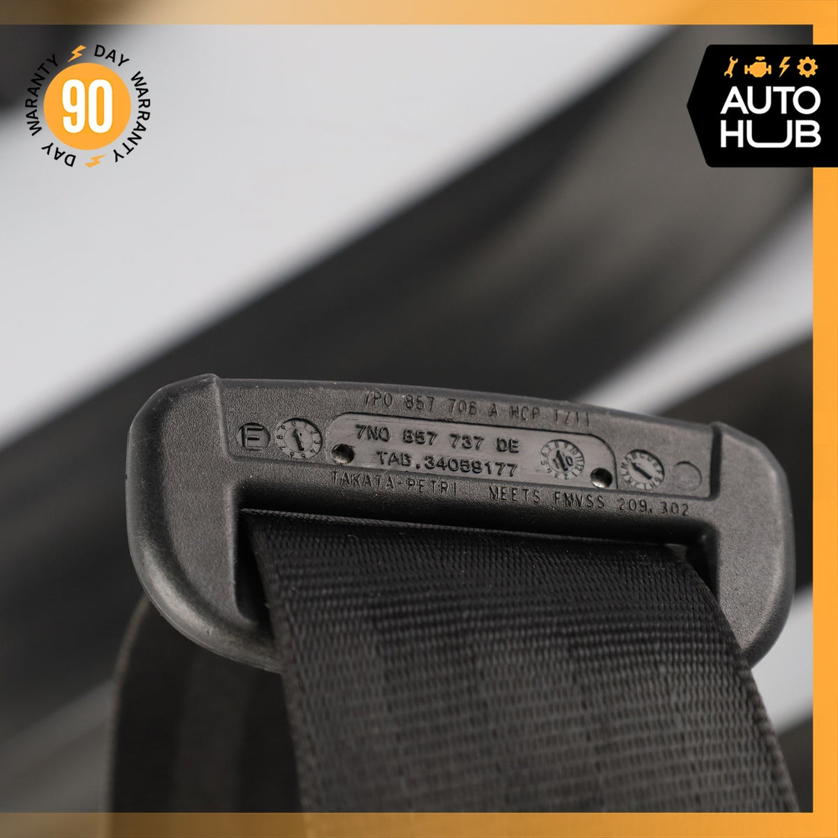 11-18 Porsche Cayenne 958 Front Right Passenger Side Seat Belt Black OEM - photo 16