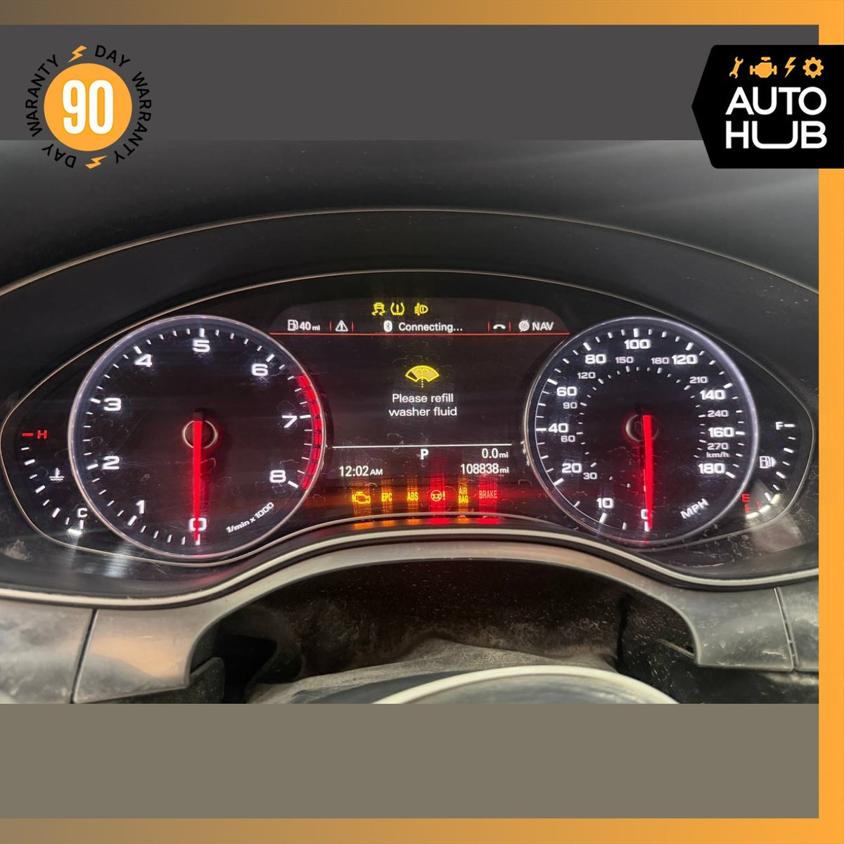 12-18 Audi C7 A6 Instrument Cluster Speedometer OEM 108k - photo 2