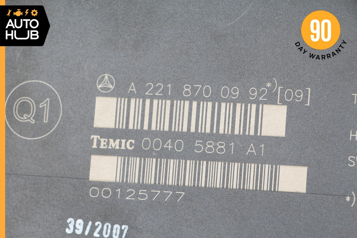07-13 Mercedes W221 S63 AMG S550 Rear Seat Control Unit Module 2218700992 OEM - photo 9
