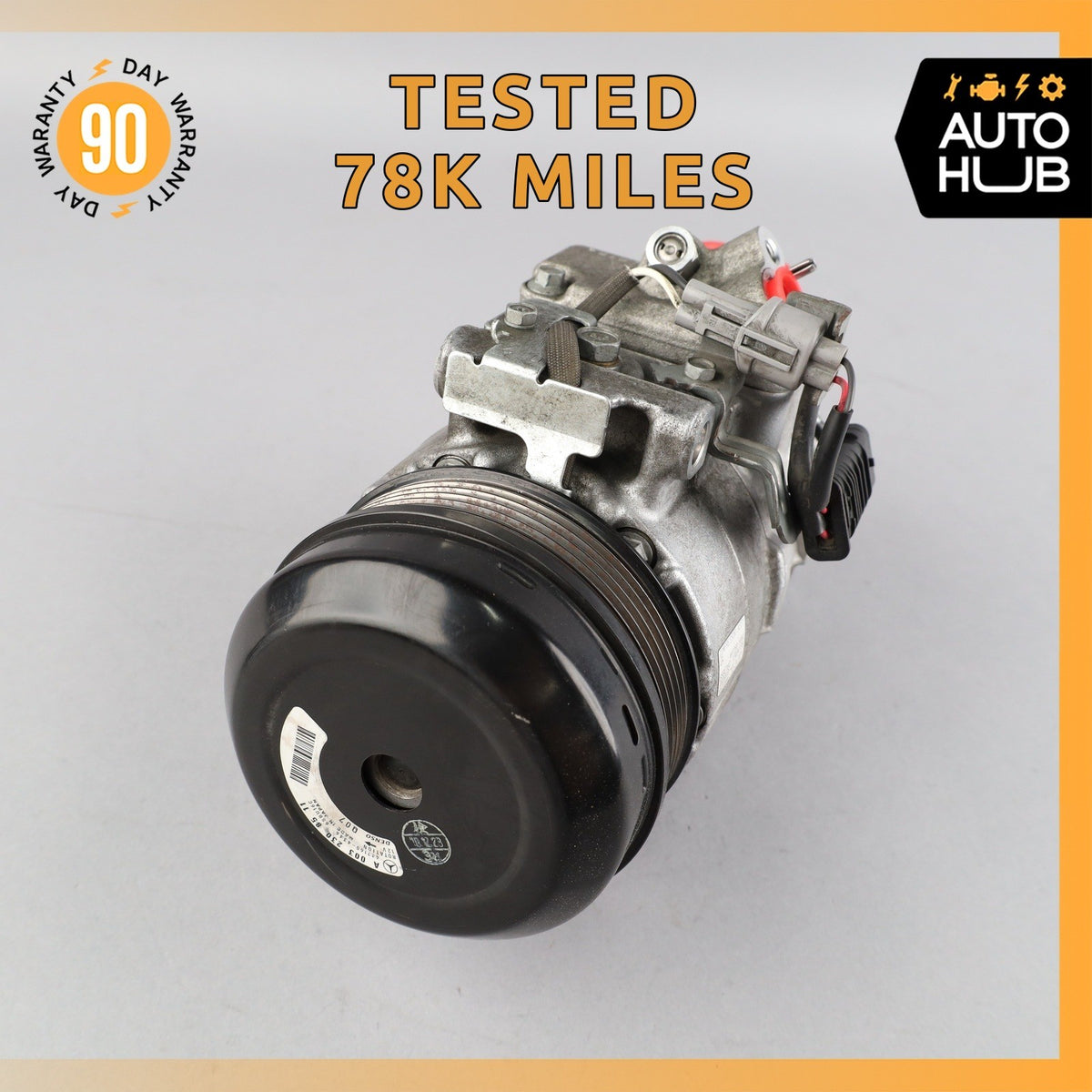 Mercedes W204 C250 SLK250 A/C AC Air Conditioner Compressor 0032308511 OEM 78k - photo 1
