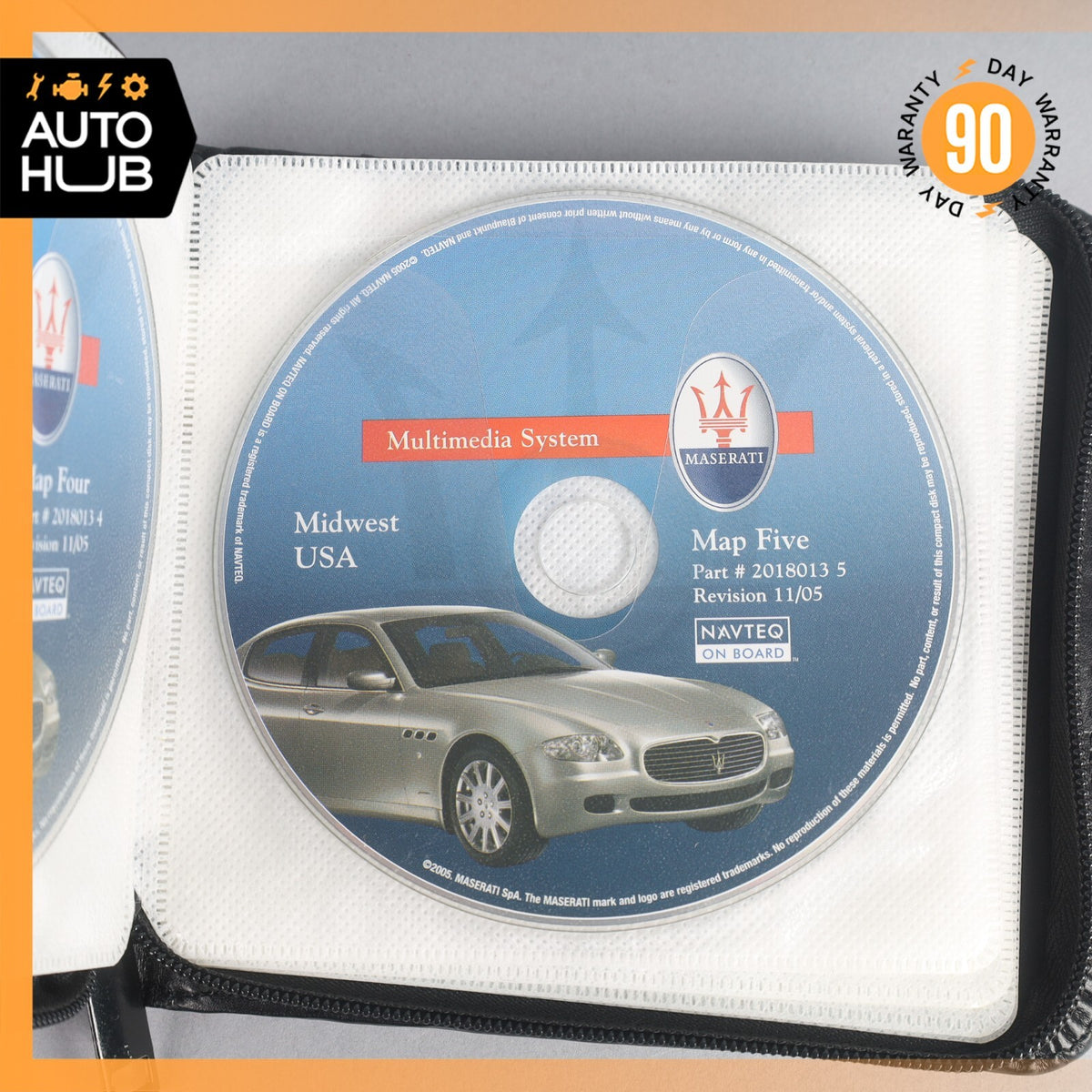 2006 Maserati Quattroporte M139 Comand GPS Map Navigation Disc Set OEM - photo 3