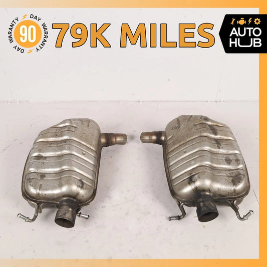 14-17 Mercedes W207 E400 E350 Exhaust Muffler Mufflers Right and Left Set OEM - photo 1