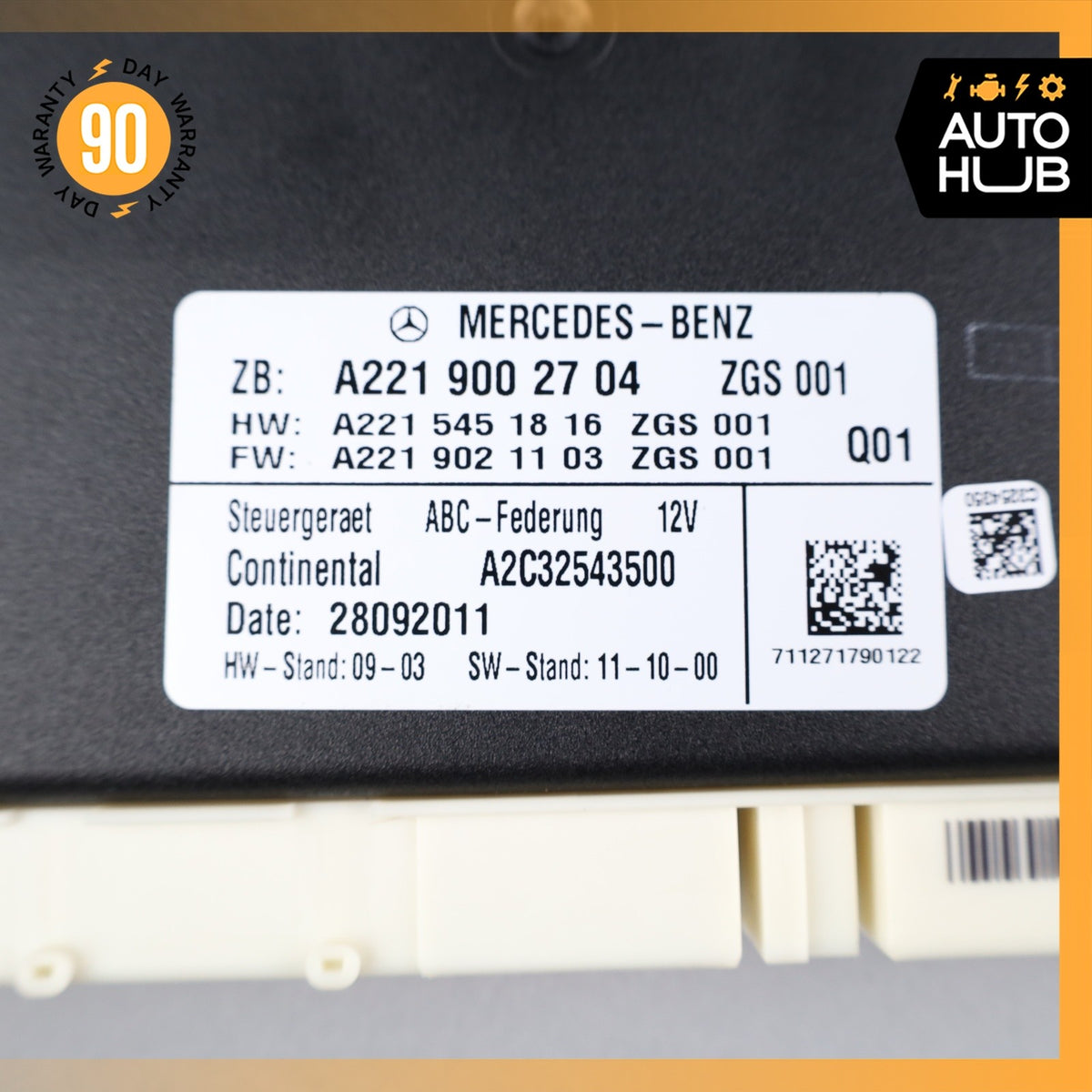 Mercedes W221 S600 CL550 Active Body Control ABC Suspension Module Control OEM - photo 8