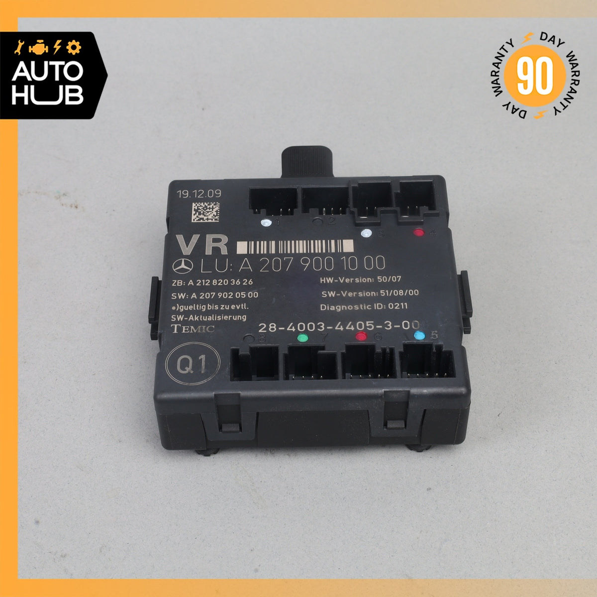 10-13 Mercedes W207 E550 Coupe Front Right Side Door Control Module OEM - photo 4