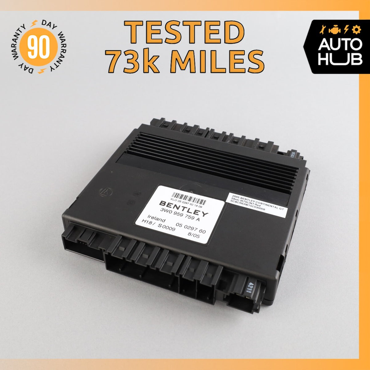 03-11 Bentley Continental GT GTC Front Right Side Seat Control Module OEM 73k - photo 1