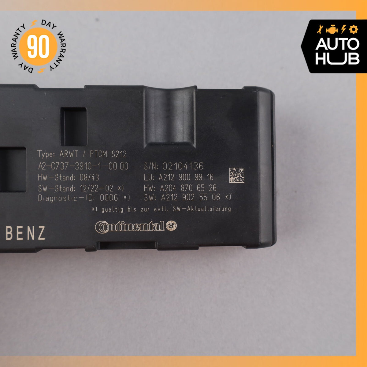 2016 Mercedes W212 E350 Trunk Lid Liftgate Tail Gate Control Module OEM - photo 7