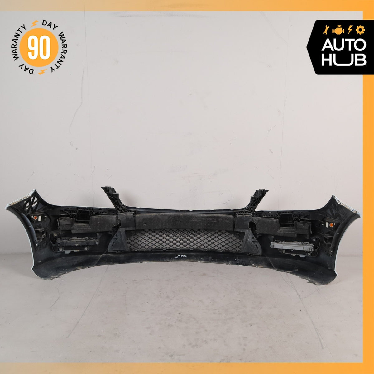 12-14 Mercedes W204 C250 C300 AMG Sport Front Bumper Cover Assembly White OEM - photo 16