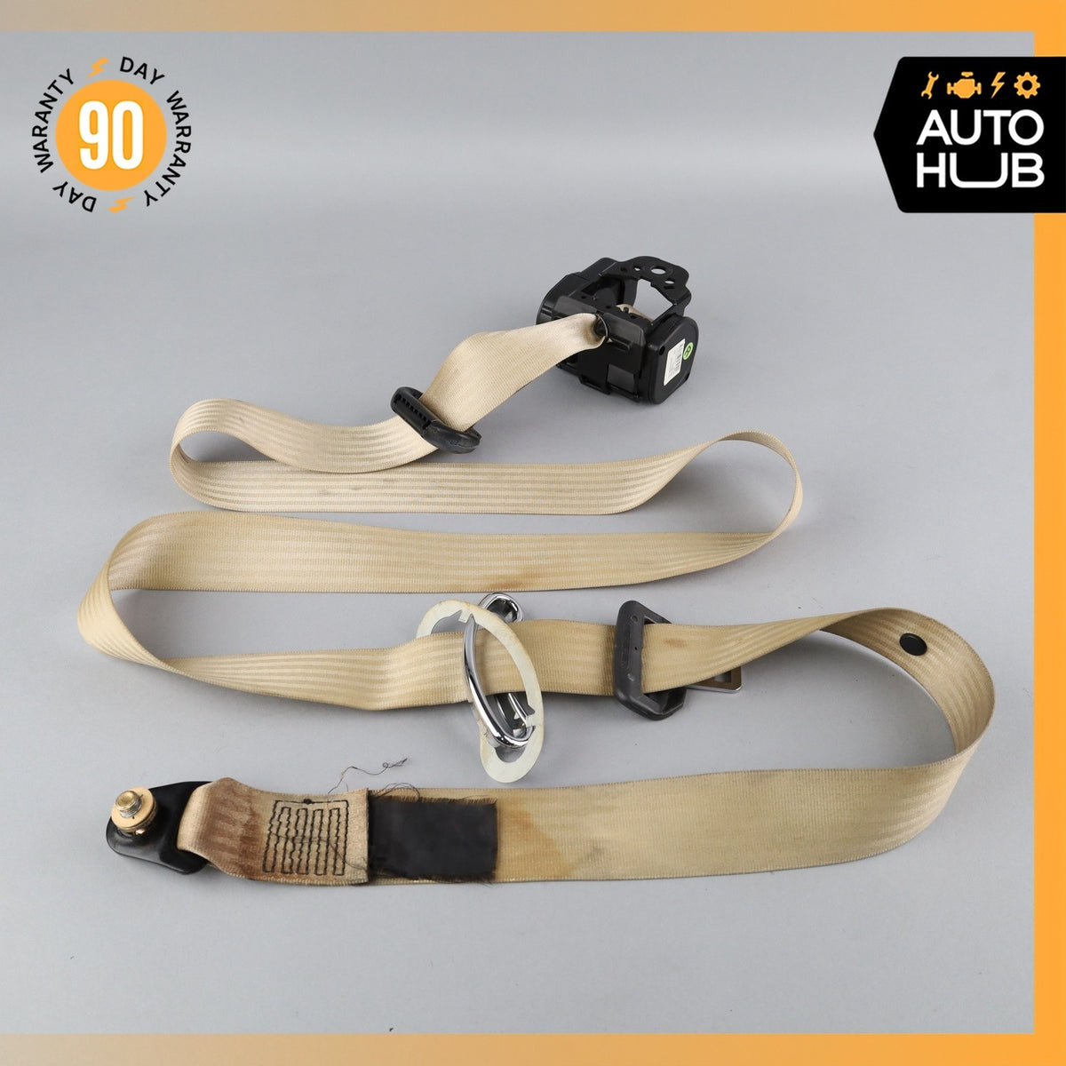 99-04 Bentley Arnage / RR Seraph Rear Right Side Seat Belt Retractor Beige OEM - photo 9