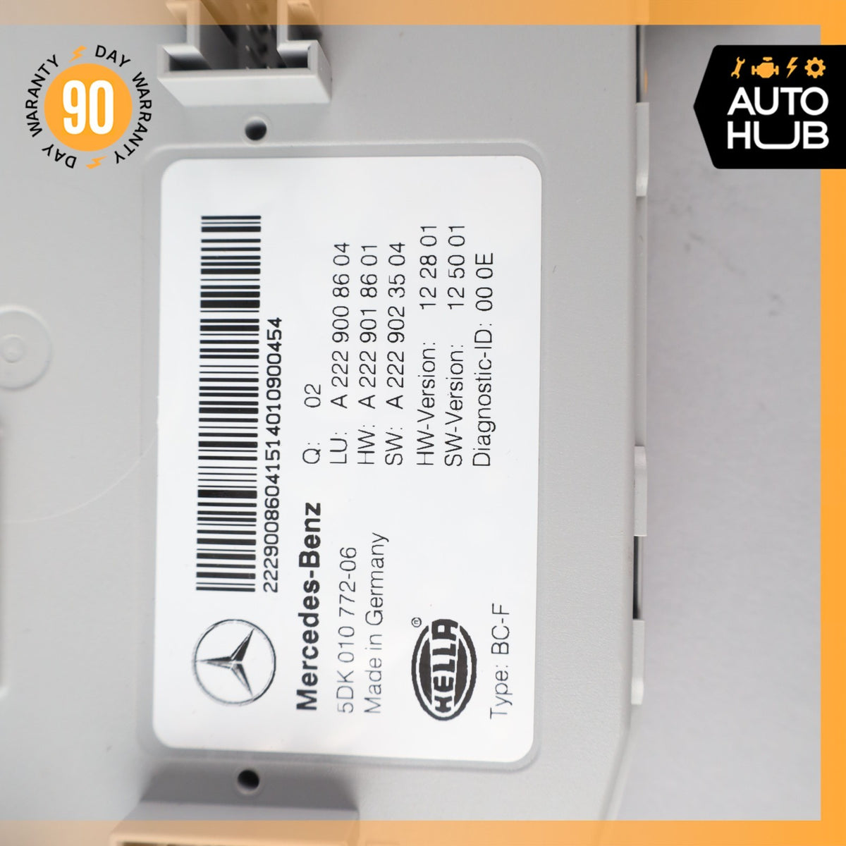 2014 Mercedes W222 S63 AMG Front Body Control Module Unit OEM - photo 8