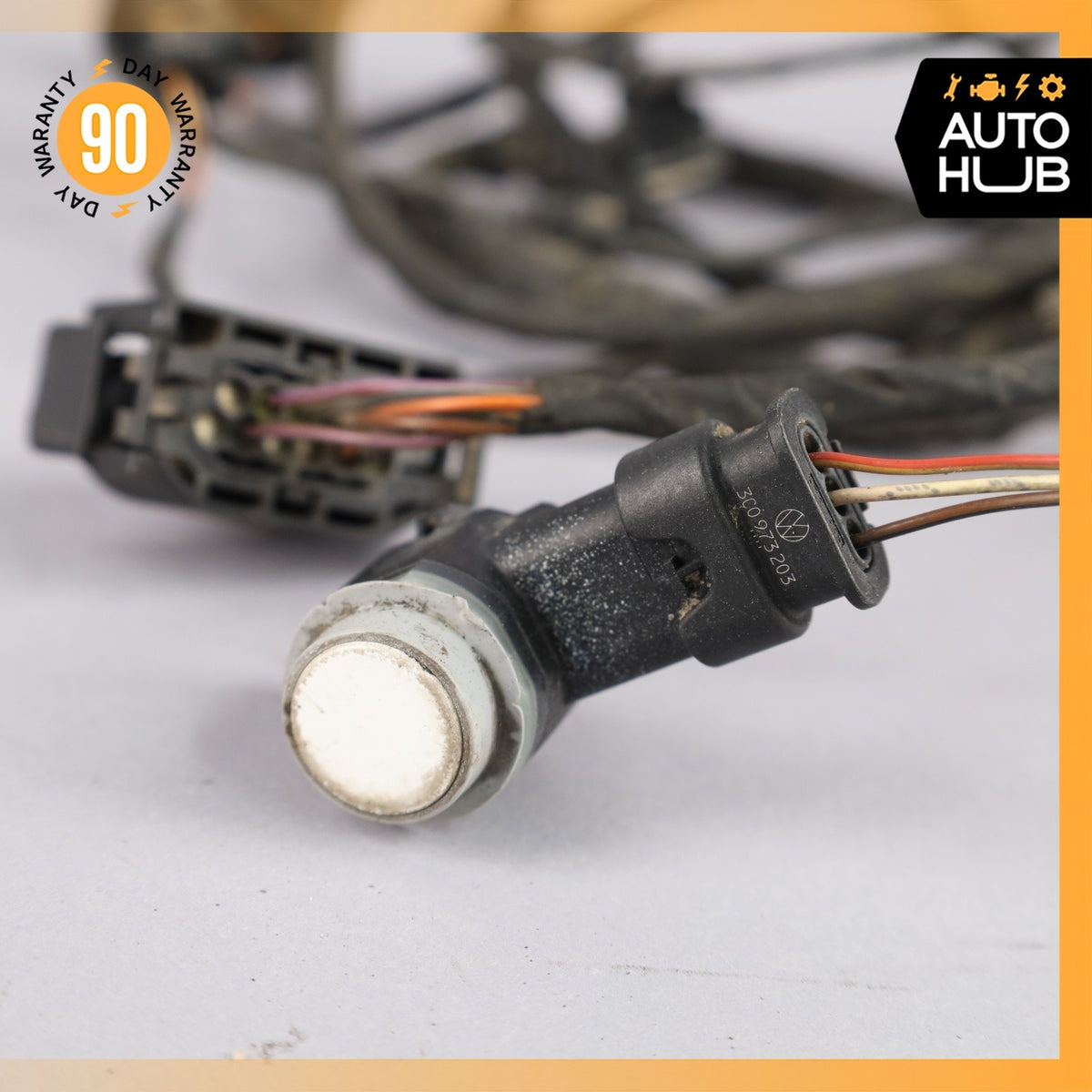 11-14 Audi D4 A8L Rear Bumper Wire Harness w/ PDC Parking Sensors OEM - photo 13