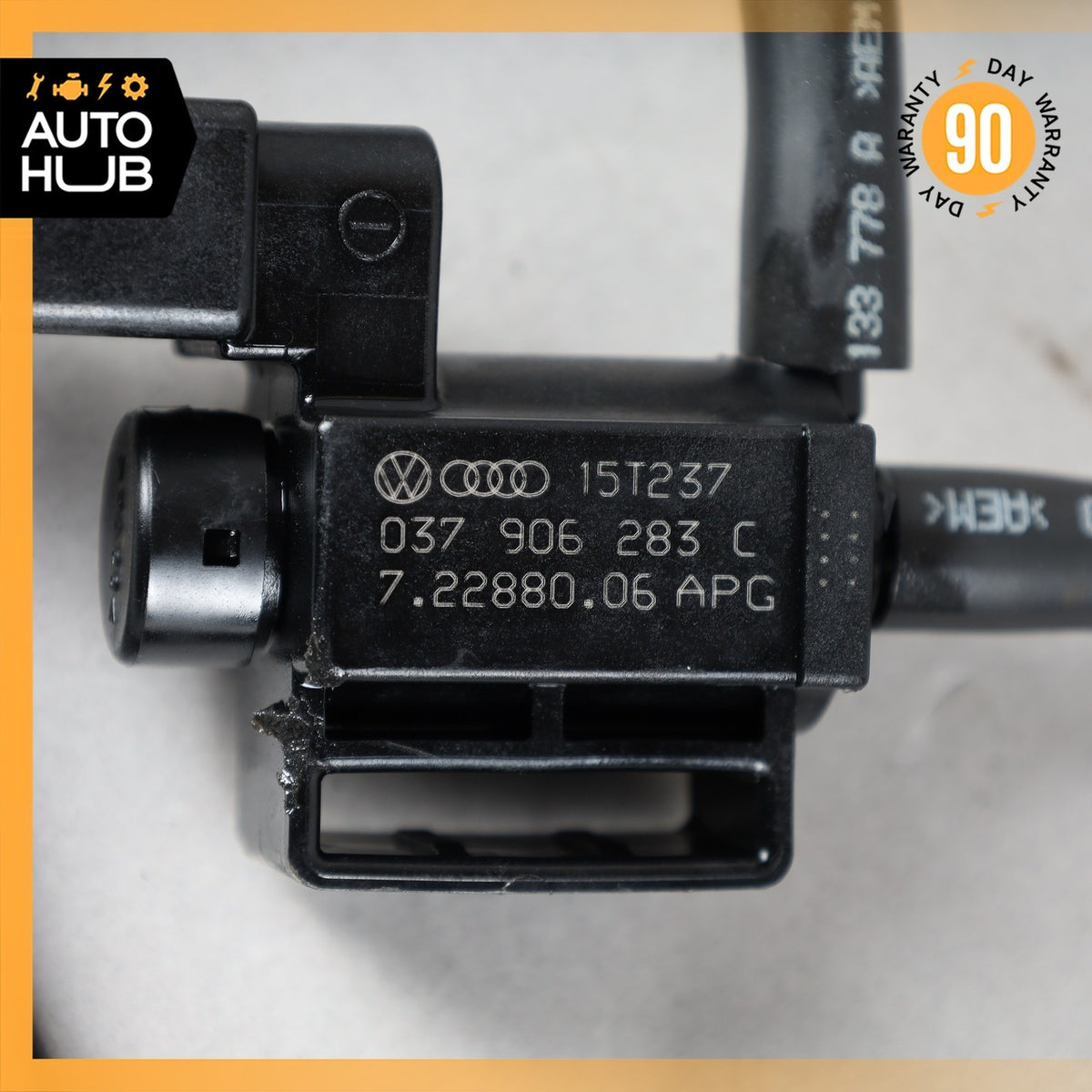 Porsche Cayenne 958 Air Smog Pump Change Over Purge Valve w/ Hose 037906283C OEM - photo 10