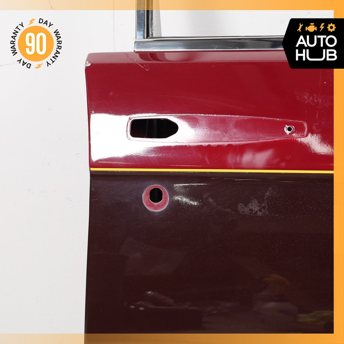 81-89 Rolls Royce Silver Spirit Spur Front Right Side Door Shell Red OEM 22k - photo 9