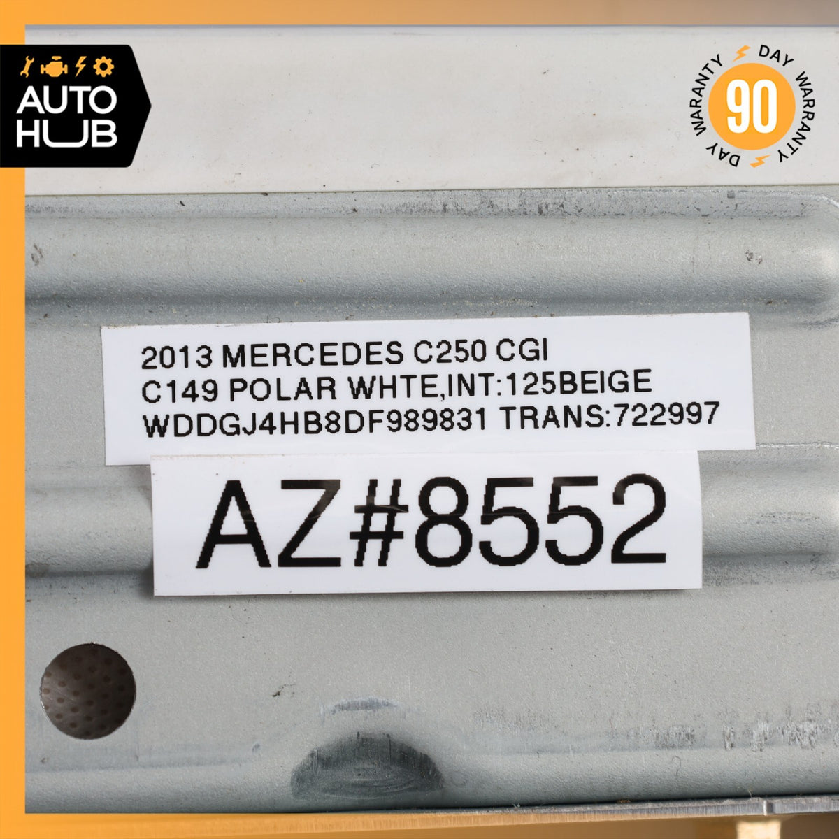 10-17 Mercedes W204 C250 E550 Coupe Quarter Airbag Air Bag Rear Right Side OEM - photo 10