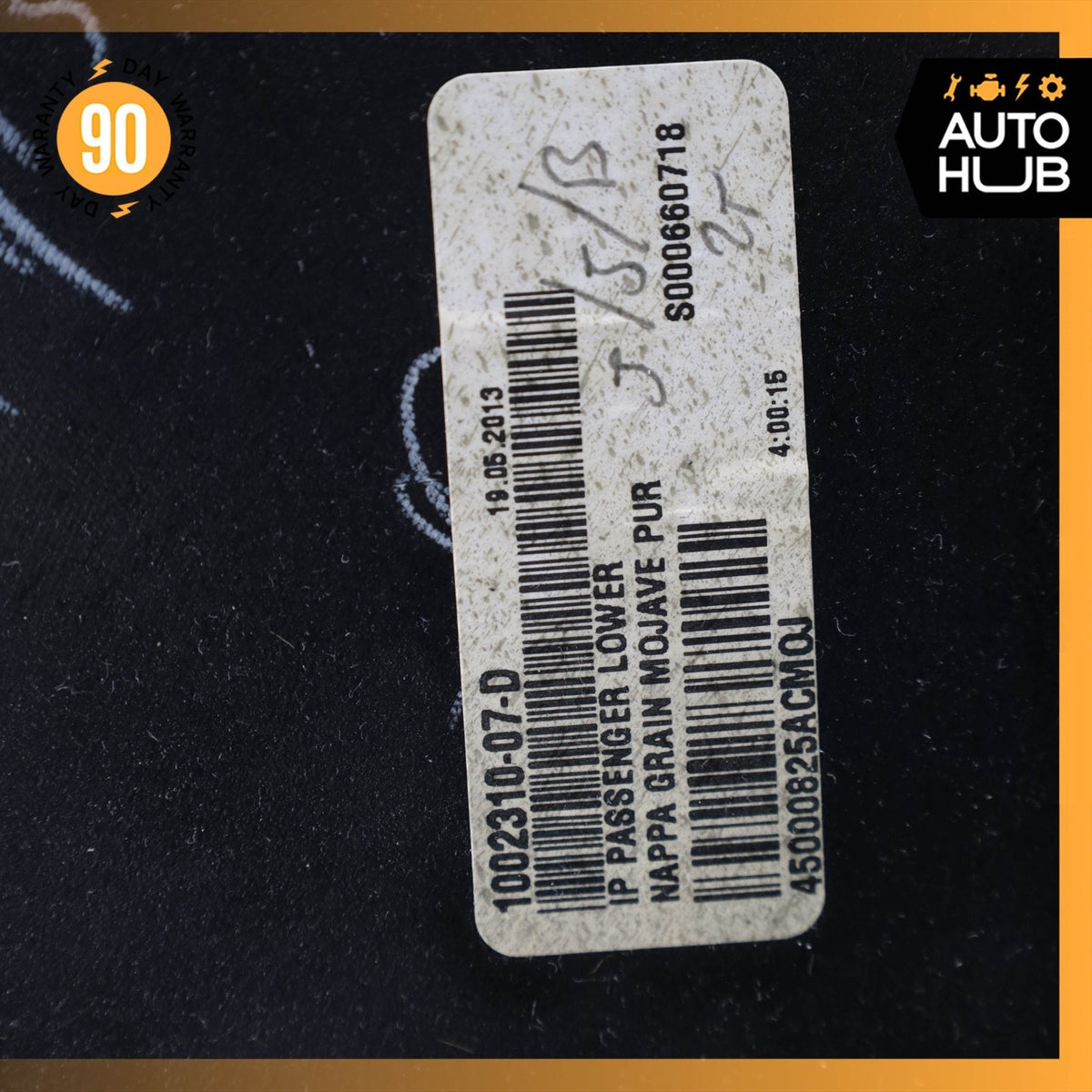 12-15 Tesla Model S Dashboard Right Side Lower Trim Cover OEM 63k - photo 20