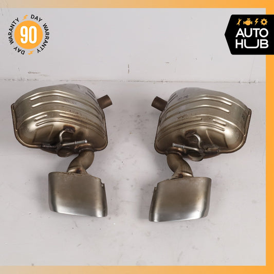 14-16 Porsche Panamera 970 3.6L Exhaust Muffler Mufflers Right & Left Set OEM - photo 1