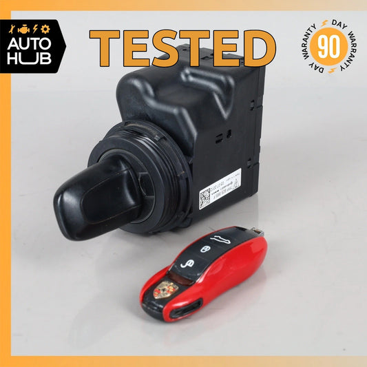 11-18 Porsche Cayenne 958 Start Ignition Switch Module w/ Key 7PP905865F OEM - photo 1