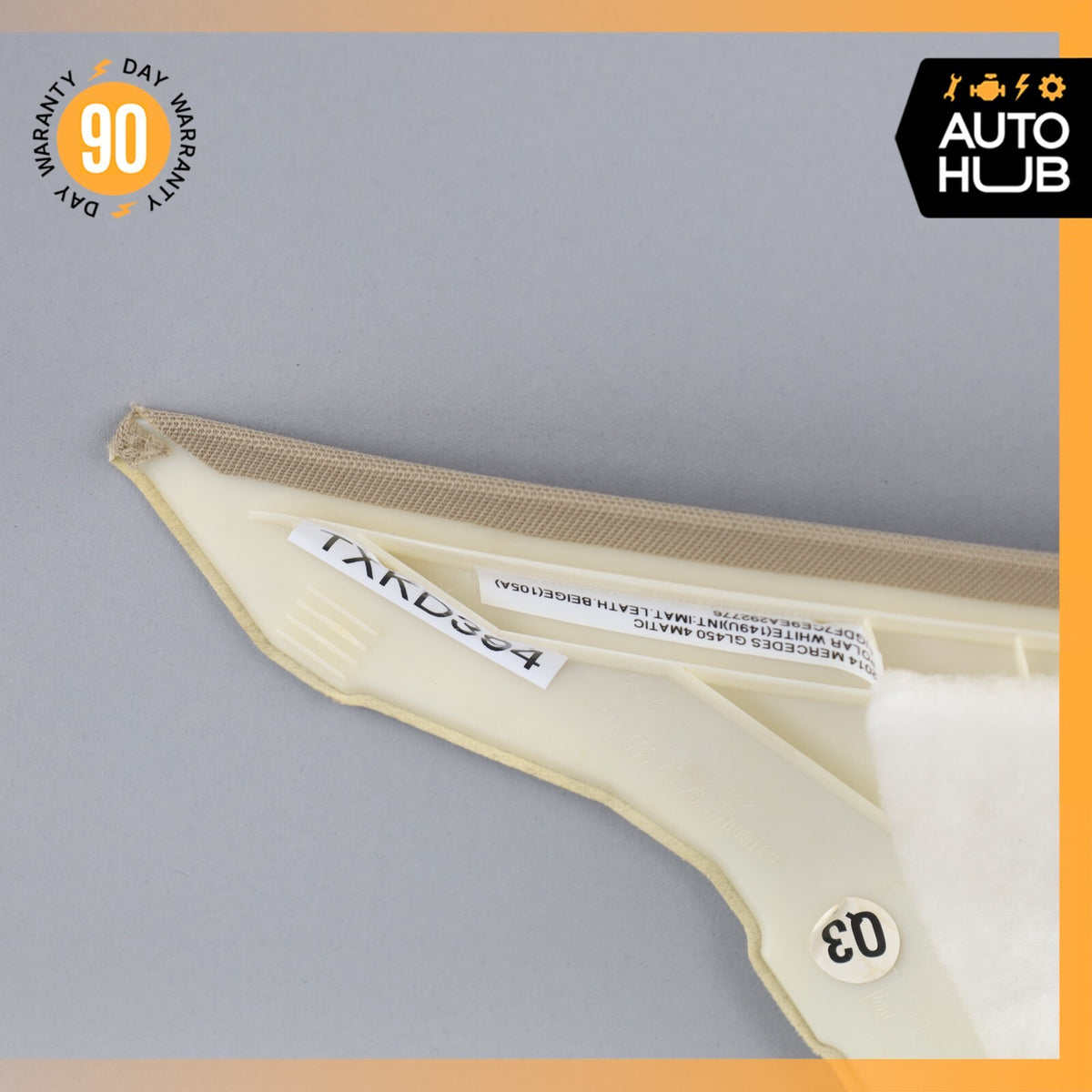 12-19 Mercedes X166 GL450 ML350 GLS550 A-Pillar Trim Front Left Side Beige OEM - photo 7
