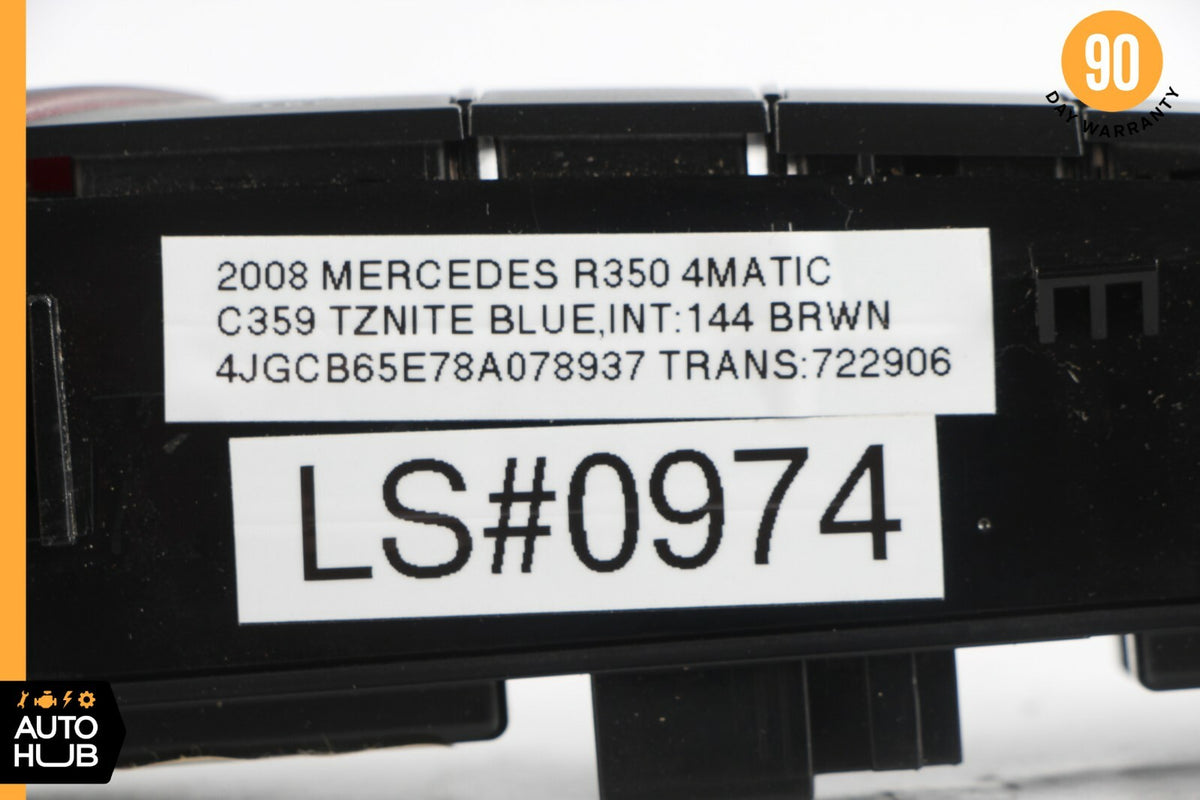 06-10 Mercedes W251 R500 R350 Center Dashboard Hazard ESP Control Switch OEM - photo 12