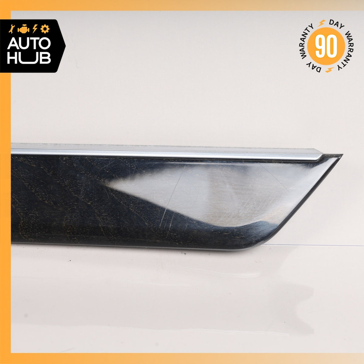 14-16 Mercedes W212 E350 E550 Rear Left Door Panel Bezel Trim Wood OEM 75k - photo 5