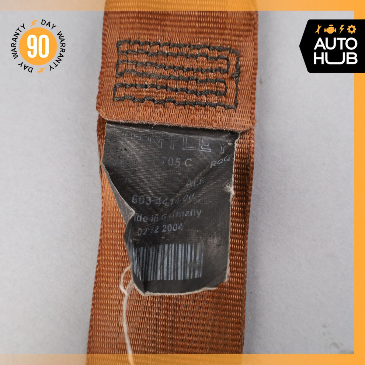 03-06 Bentley Continental GT Front Left Driver Side Seat Belt Brown OEM 53k - photo 18