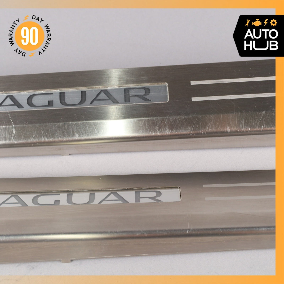 14-24 Jaguar X152 F-Type R Left & Right Illuminated Door Step Sill Panel Set OEM - photo 6