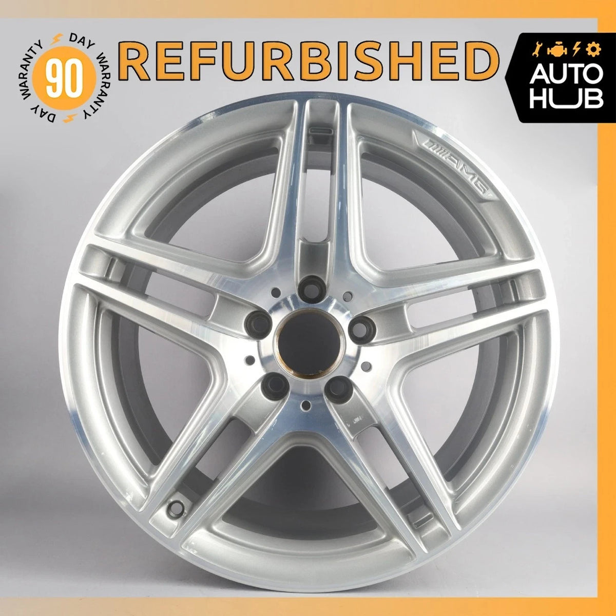 Mercedes W204 C250 C63 AMG 8 x 18 18" Front Wheel Rim 2044014102 OEM - photo 1