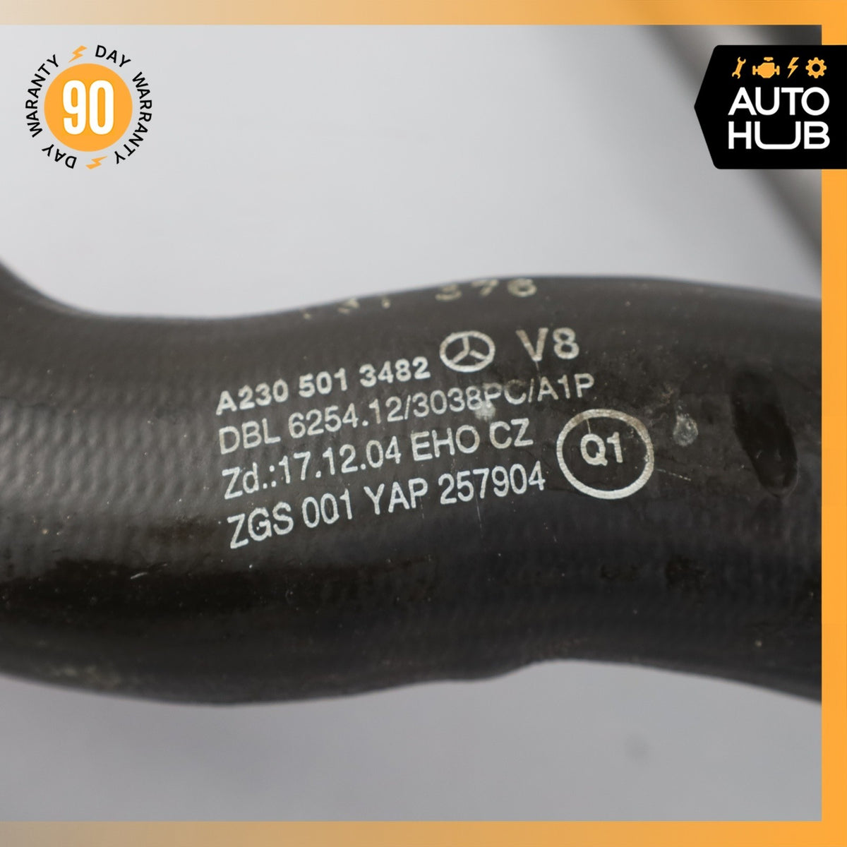 07-12 Mercedes R230 SL550 Lower Radiator Cooling Hose Pipe 2305013482 OEM - photo 14