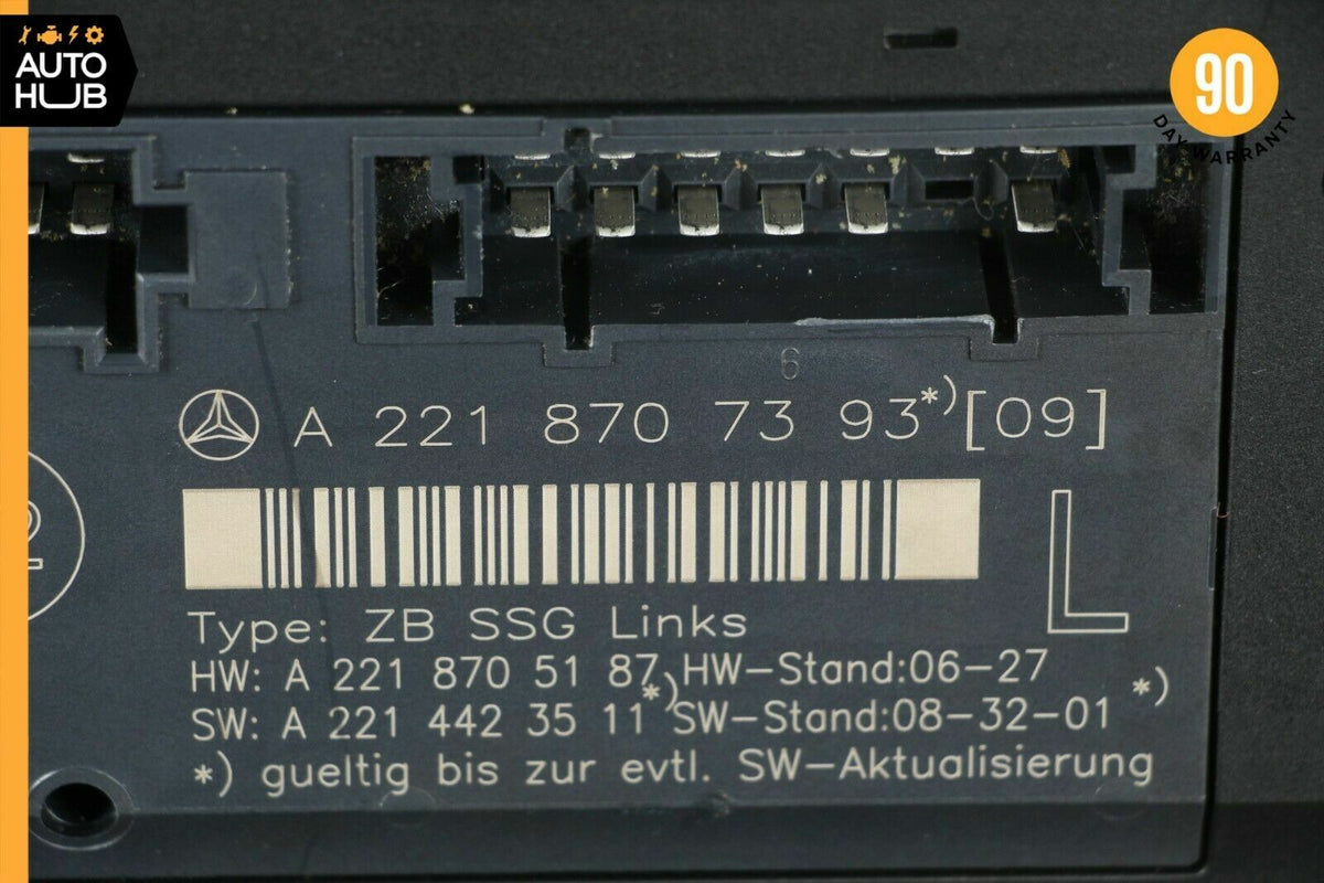 07-13 Mercedes W221 S350 S400 Front Left Driver Side Under Seat Control Unit OEM - photo 9