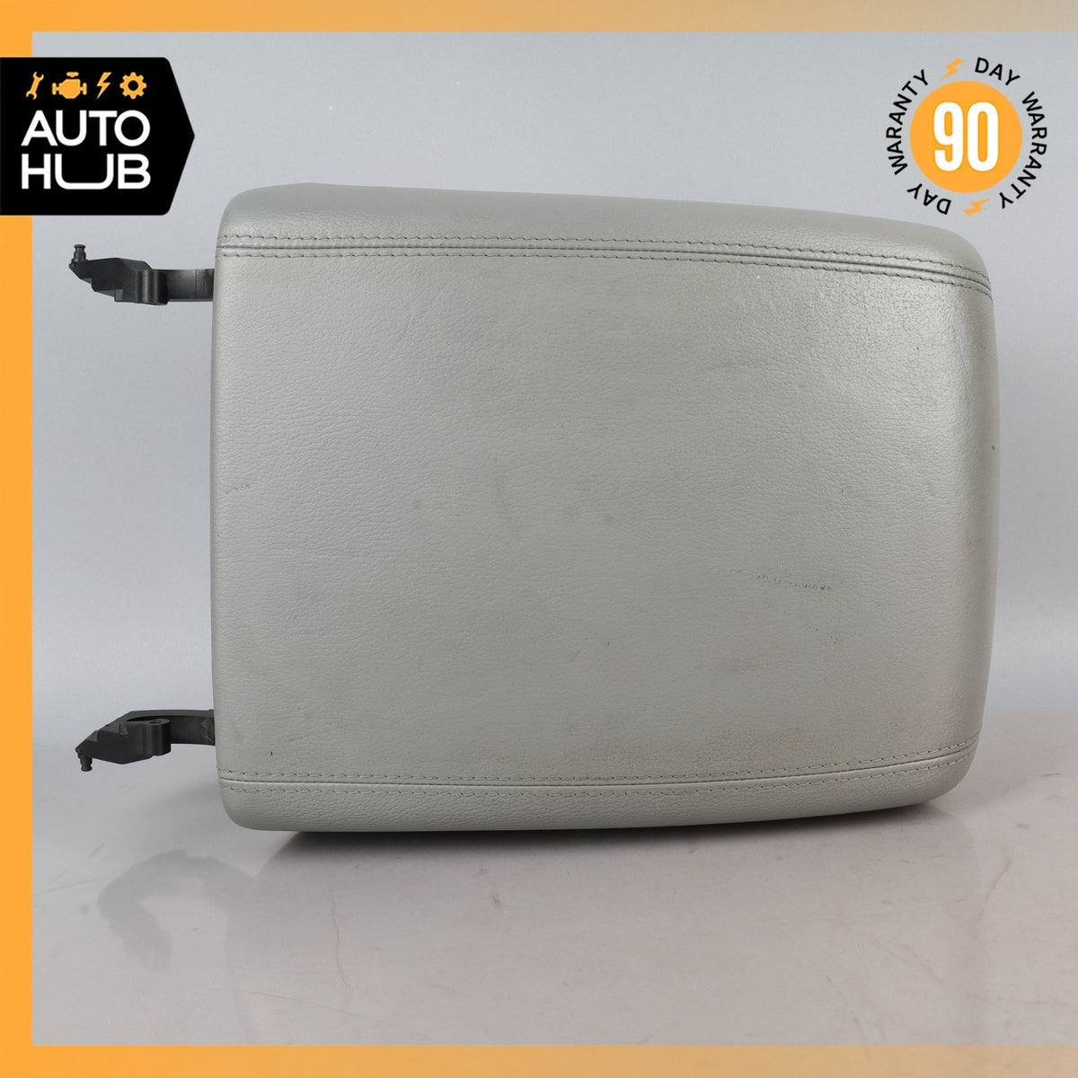 03-10 Porsche Cayenne 955 Front Center Console Armrest Arm Rest Leather Gray OEM - photo 7