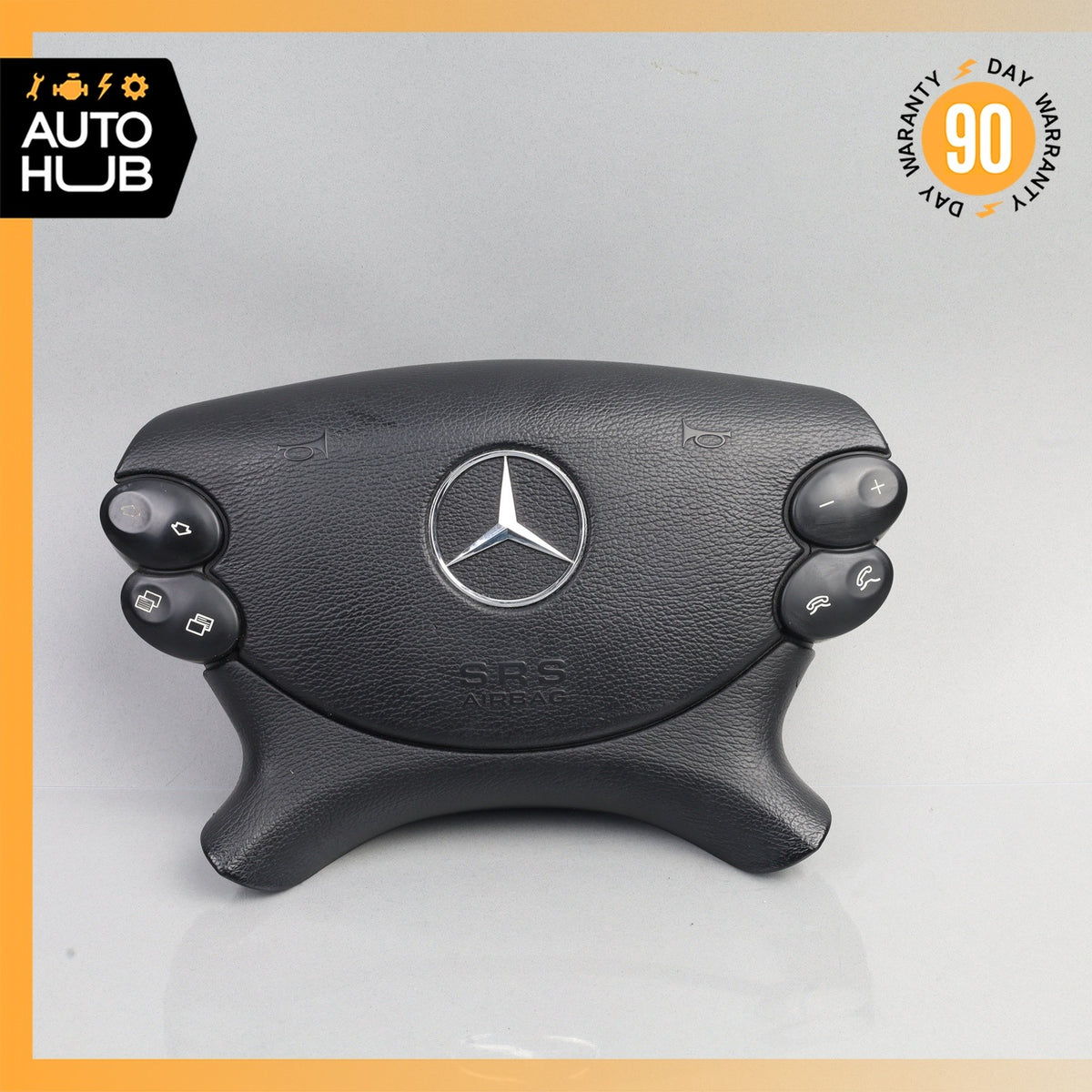 Mercedes R230 SL500 SL55 CLK500 E350 Steering Wheel Airbag Air Bag Black OEM - photo 1