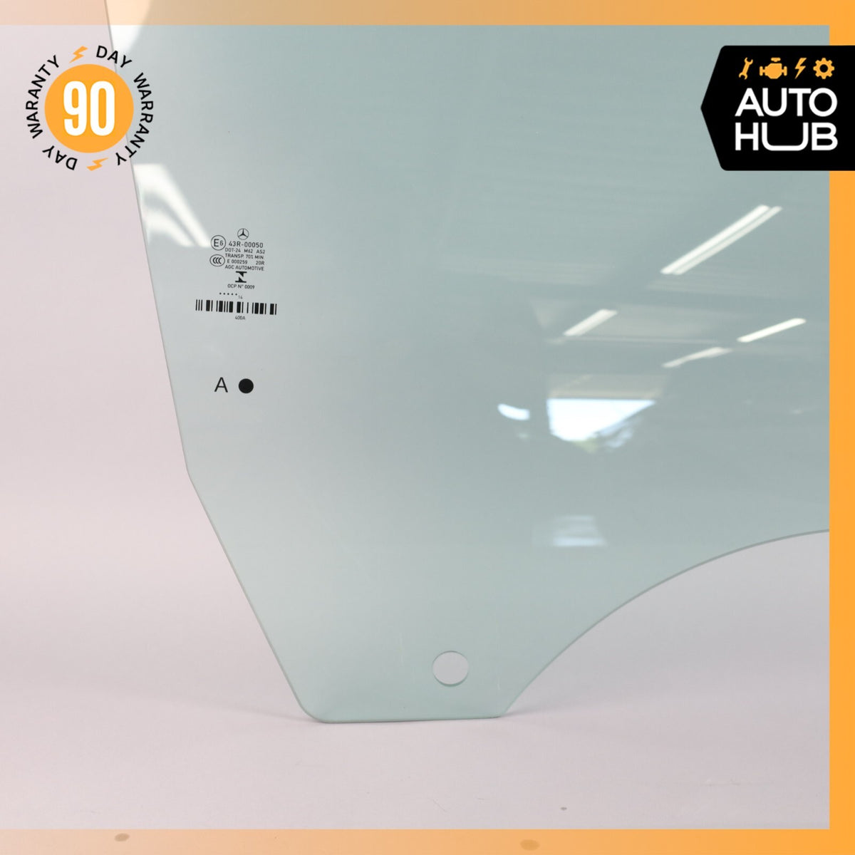 11-17 Mercedes W207 E350 Convertible Door Window Glass Front Right Side OEM - photo 3