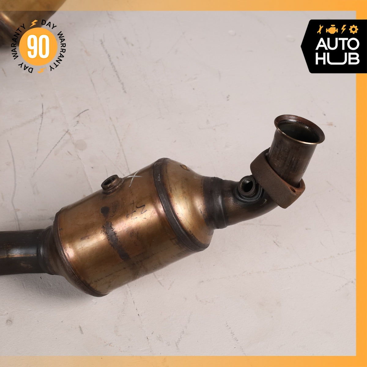 Mercedes R230 SL550 Engine Left & Right Side Exhaust Downpipe Set of 2 OEM 51k - photo 7