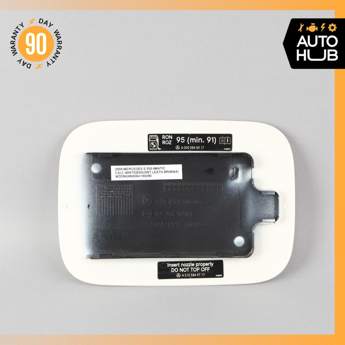 07-13 Mercedes W221 S550 S63 AMG S400 Fuel Door Lid Gas Tank Cover OEM - photo 4