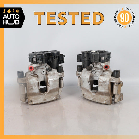 Mercedes W205 C300 C350e Rear Brake Caliper Calipers w/ Actuator Set OEM - photo 1