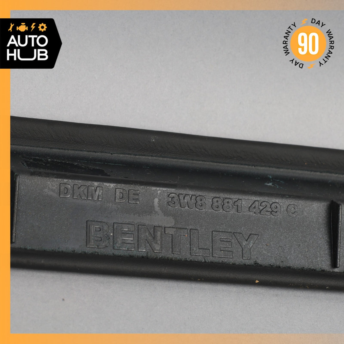 03-10 Bentley Continental GT Coupe Front Right Side Seat Cover Trim Black OEM - photo 10